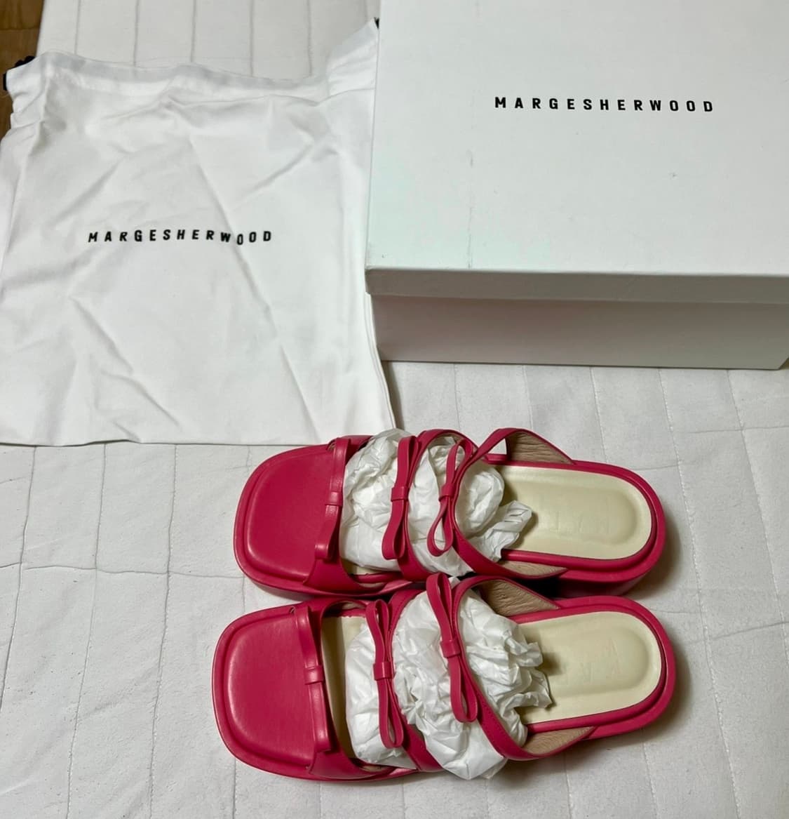 (새상품) 마지셔우드 리본 샌들 상품이미지1