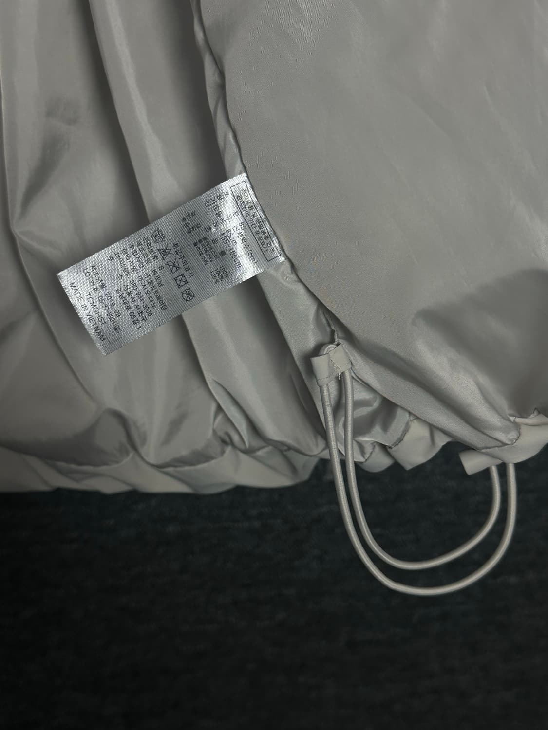 지오다노 여성 숏패딩 S 라이트 베이지 상품이미지5