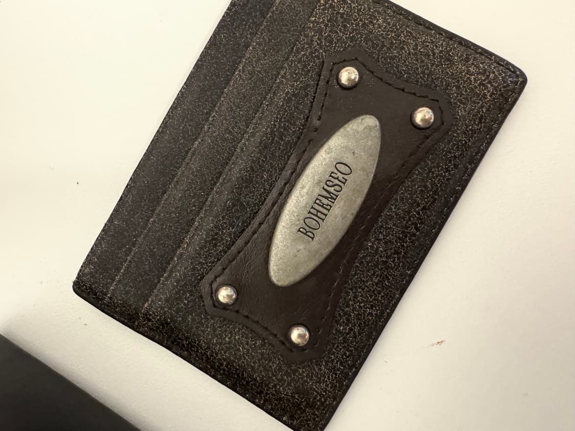 보헤미안서울 웨스턴 빈티지 카드지갑 브라운 상품이미지2