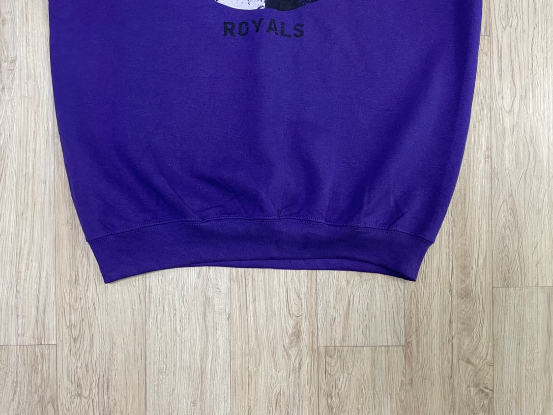 100) Vtg 길단 미대학 빅로고 퍼플 맨투맨(데드스탁) 상품이미지5