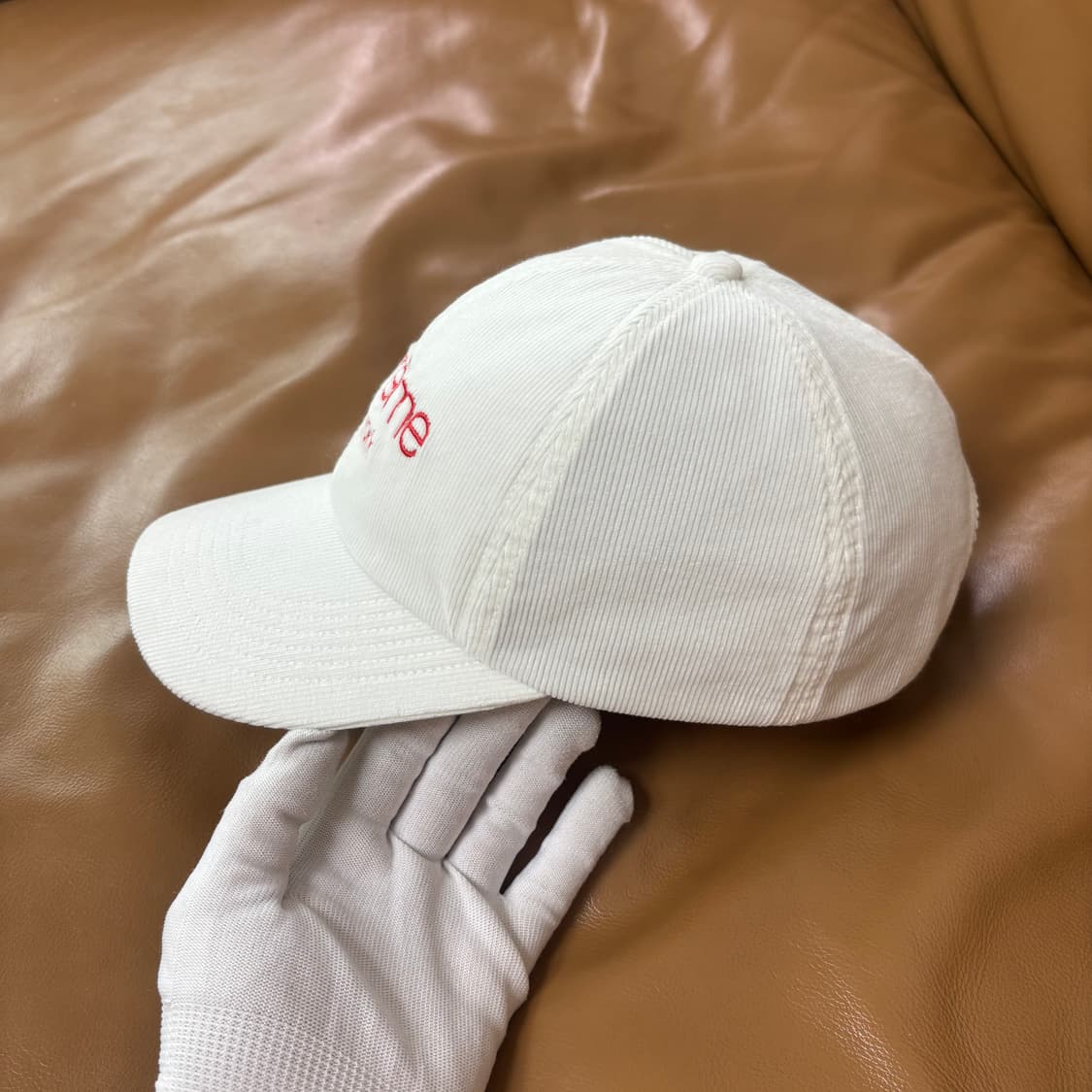 슈프림 6패널 볼캡 모자 고어텍스 클래식 로고 내츄럴 화이트 상품이미지6