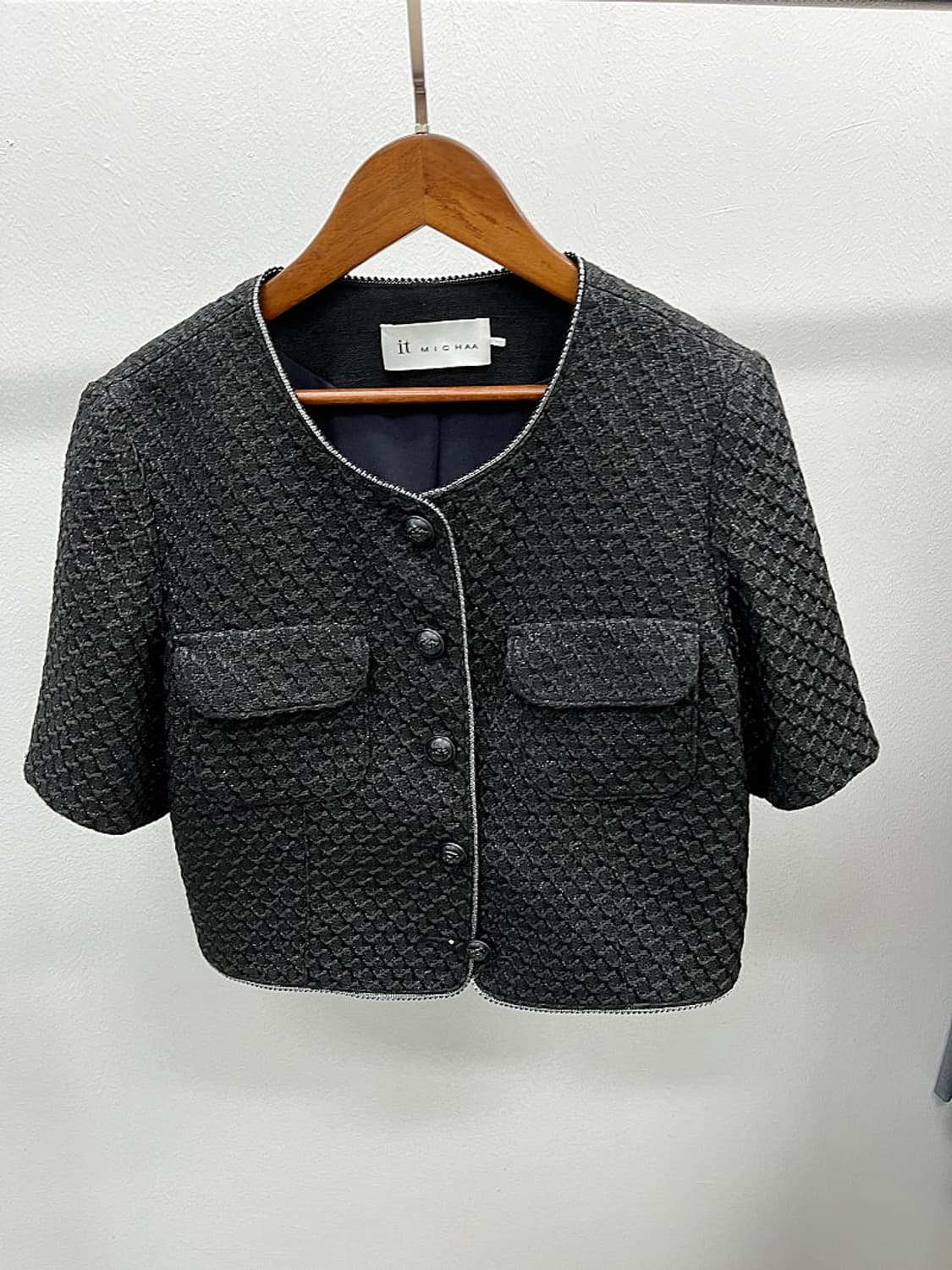 여) 미샤 숏 트위드자켓  상품이미지2