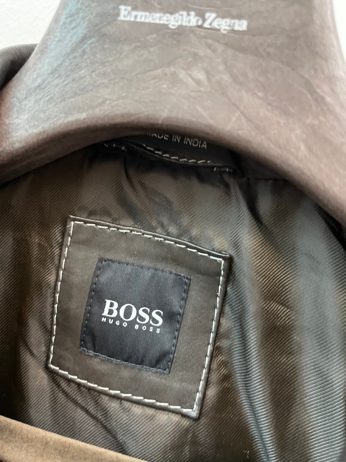 105) 보스 레더 퀼팅자켓  상품이미지5