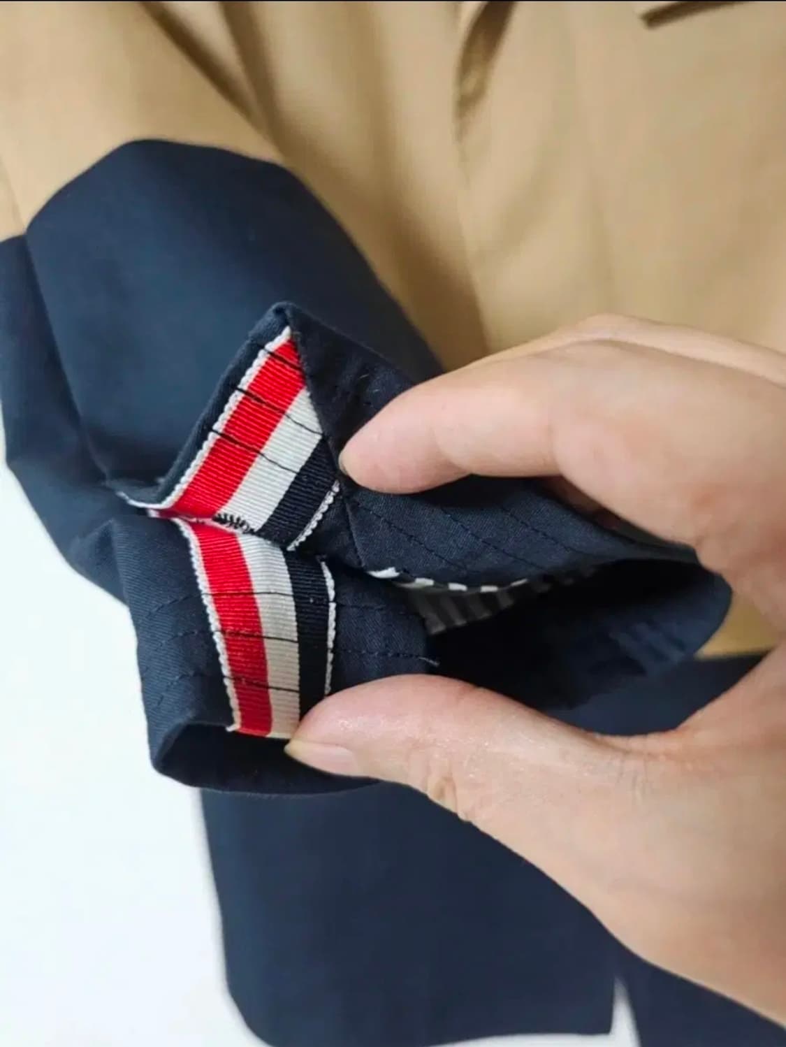 톰브라운 블레이져 배색 코트(100/정품) 상품이미지6