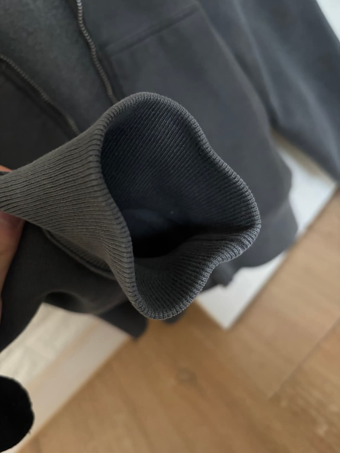 스투시 8볼 피그먼트 다이드 집 후드 블랙 상품이미지7