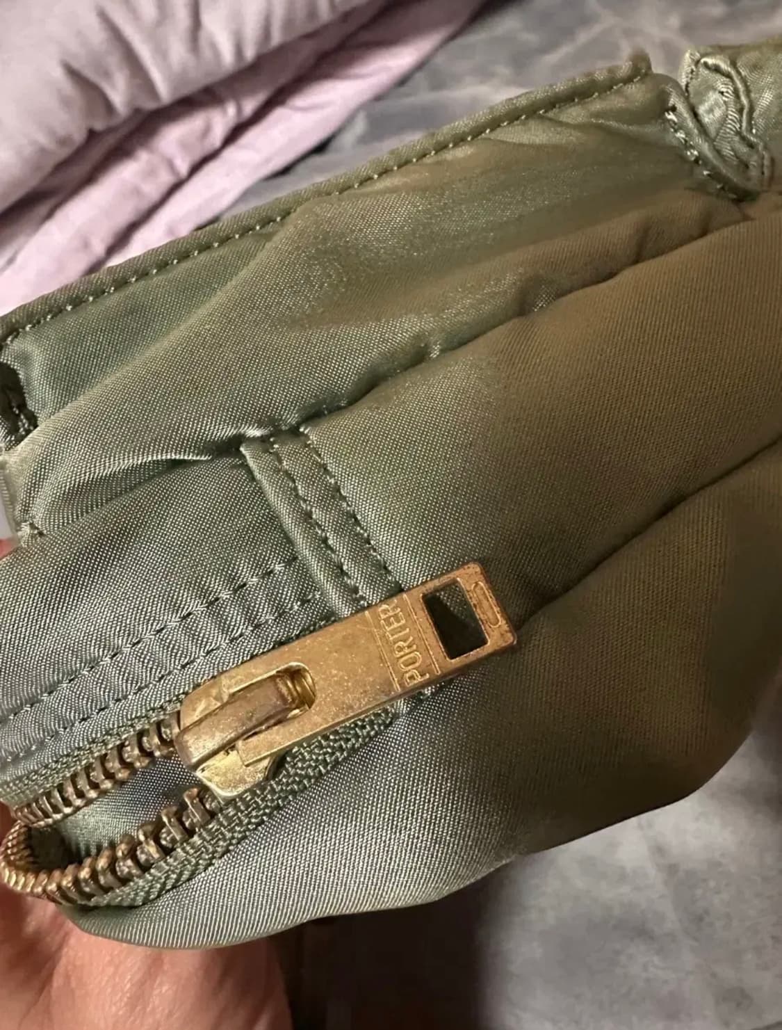 풀구성) 포터 탱커 숄더백 스몰 세이지 그린 상품이미지8