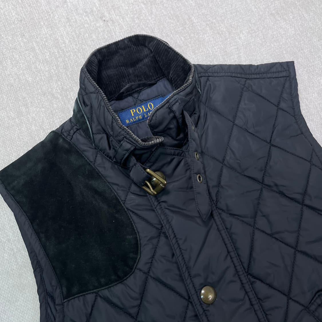 W 95 폴로 랄프로렌 스웨이드 퀄팅 조끼 상품이미지2