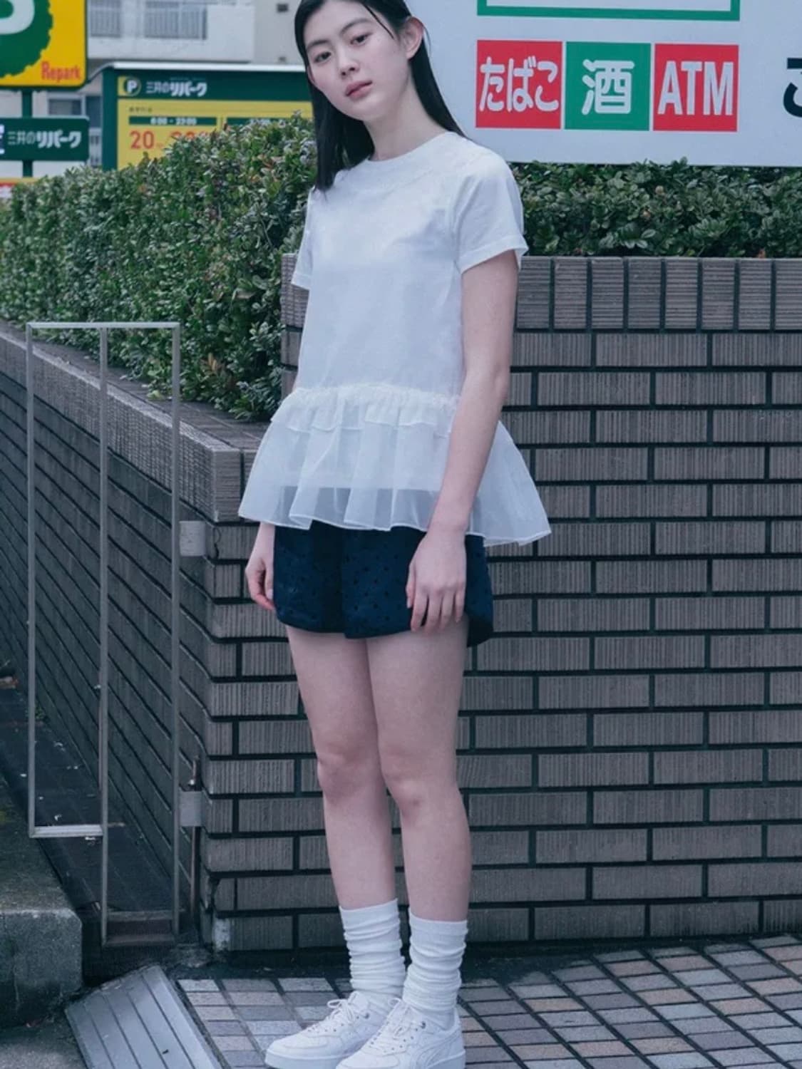 오헤시오/ 프릴 레이스 레이어드 탑 상품이미지2