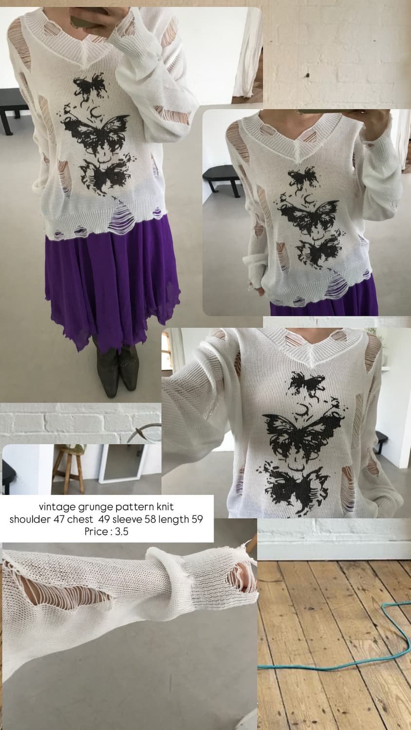 vintage grunge pattern knit 상품이미지9