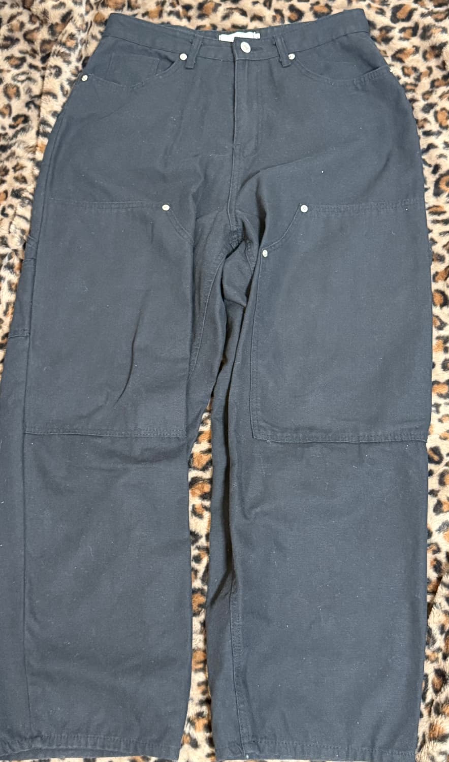 빈티지 와이드 블랙 데님 상품이미지1