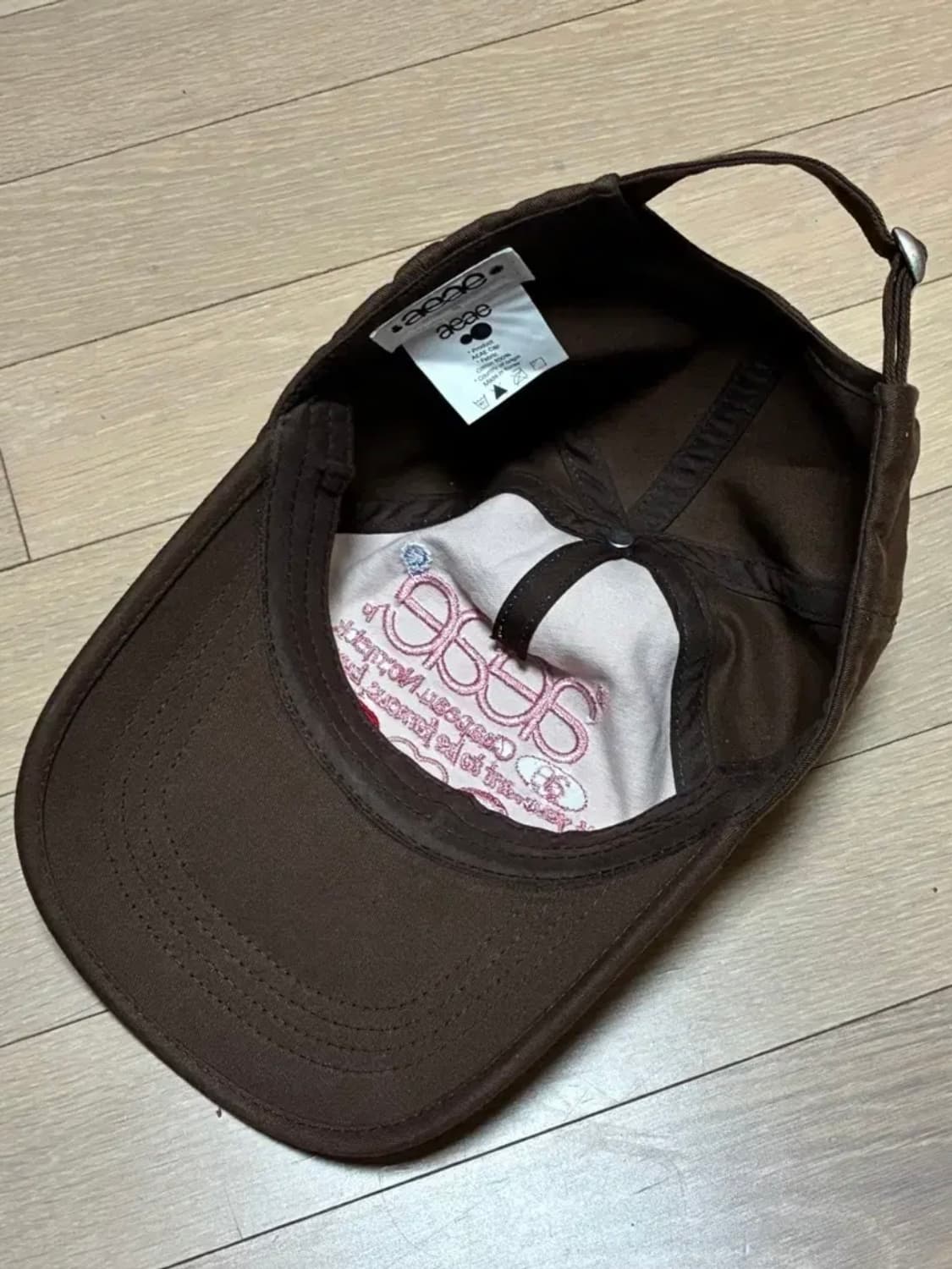 aeae 픽보이 웹 로고 5 패널 볼캡 다크 브라운 모자 상품이미지2