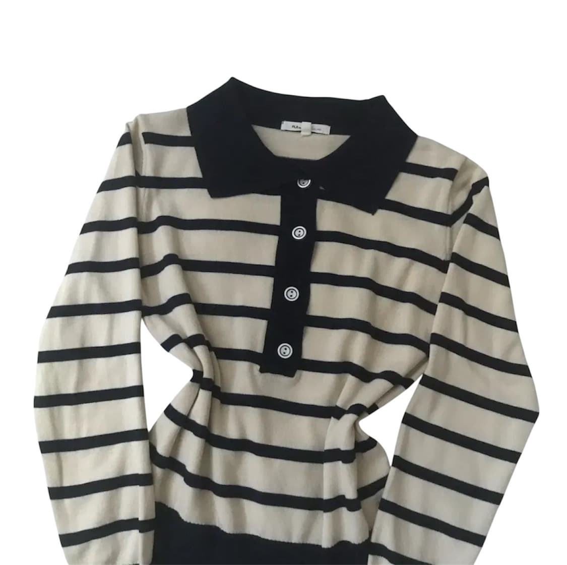 플라스틱 아일랜드 단가라 스트라이프 니트  상품이미지2