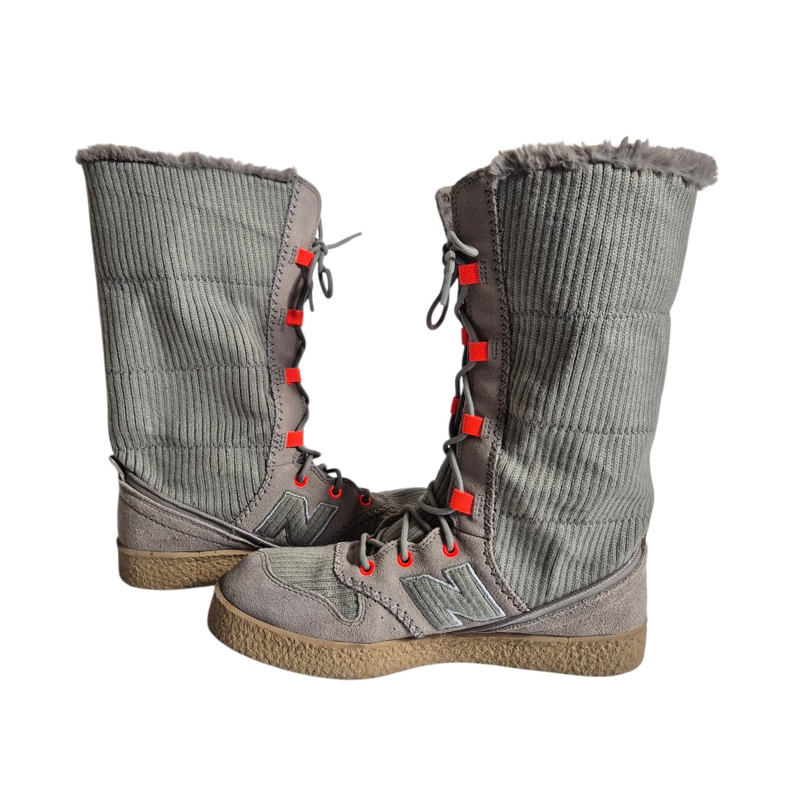 240) 뉴발란스 니트 퍼 부츠 상품이미지2