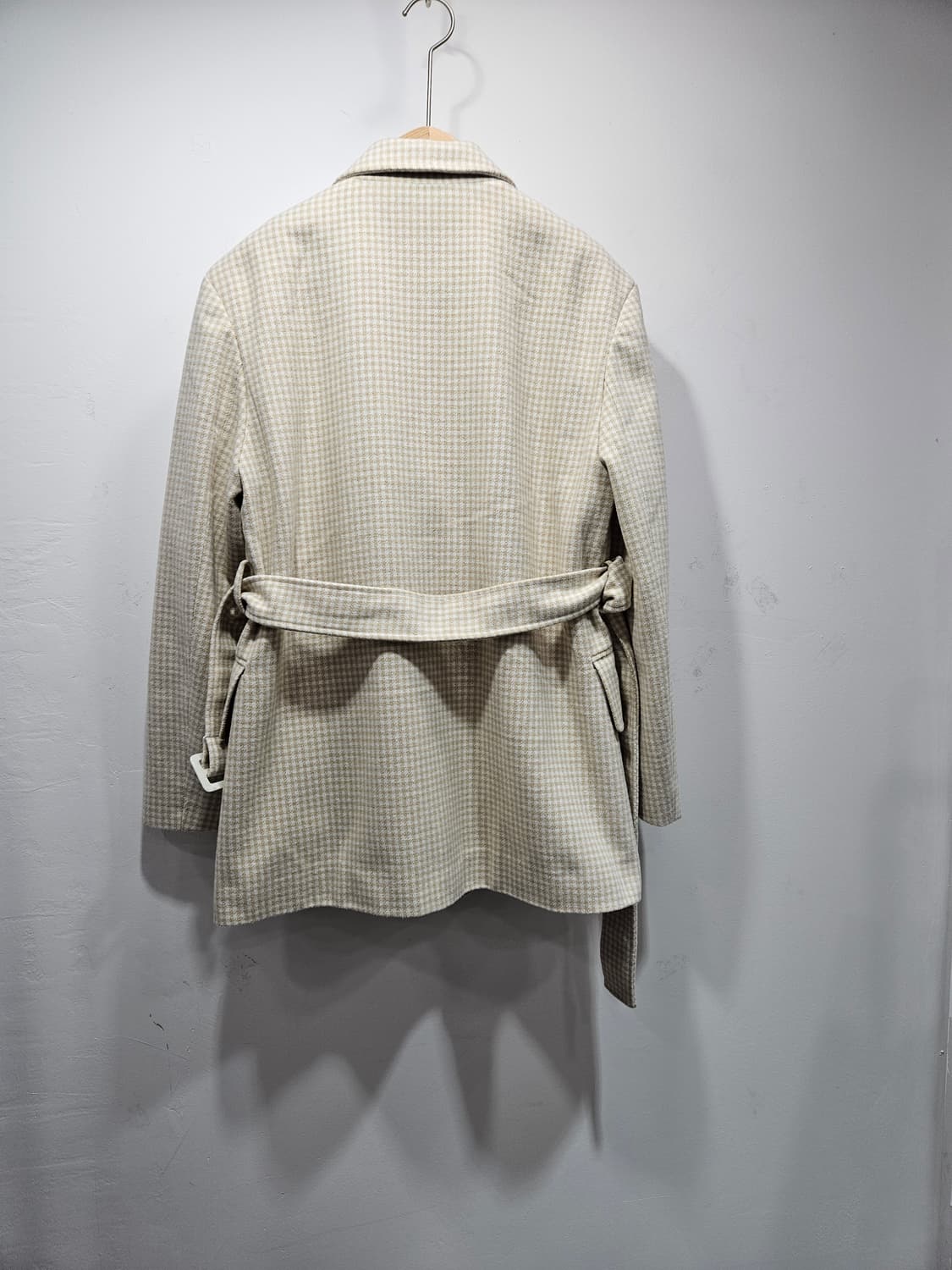 유럽브랜드 Gina tricot 체크 벨트 자켓 상품이미지8