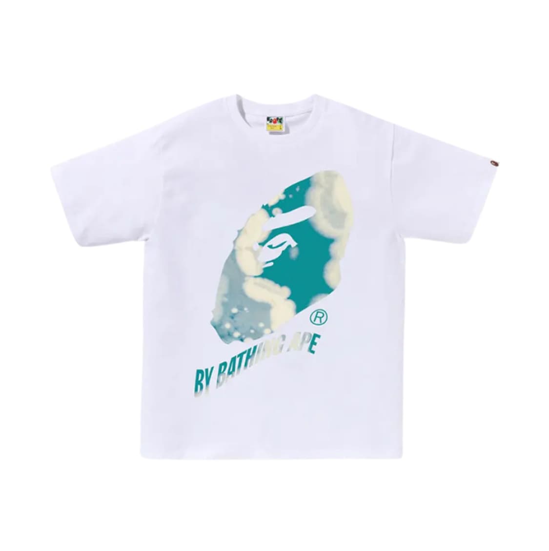 [S~XL] 새상품 정품 베이프 타이 다이 트위스트 반팔 티셔츠 화이트 상품이미지1