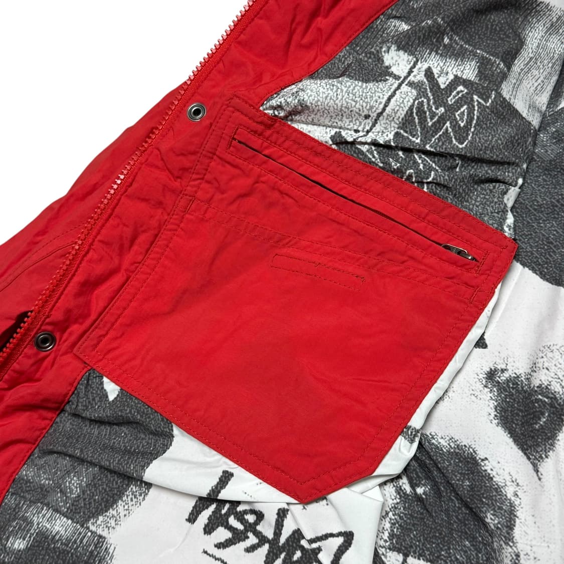 스투시 Authenticated Gear 마운틴 자켓 레드 XL 상품이미지6