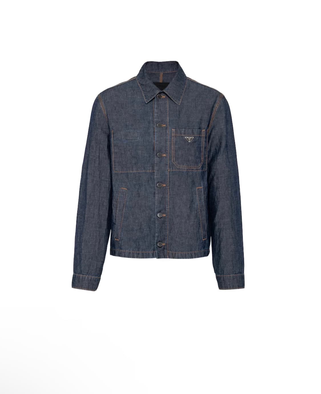 프라다 샴브레이 자켓 (XL) 상품이미지2