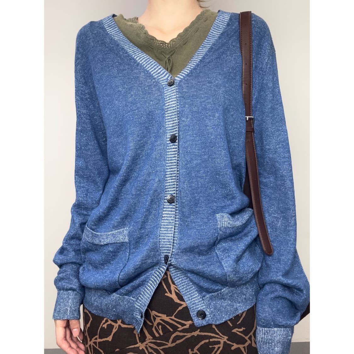 빈티지 블루 가디건 상품이미지1