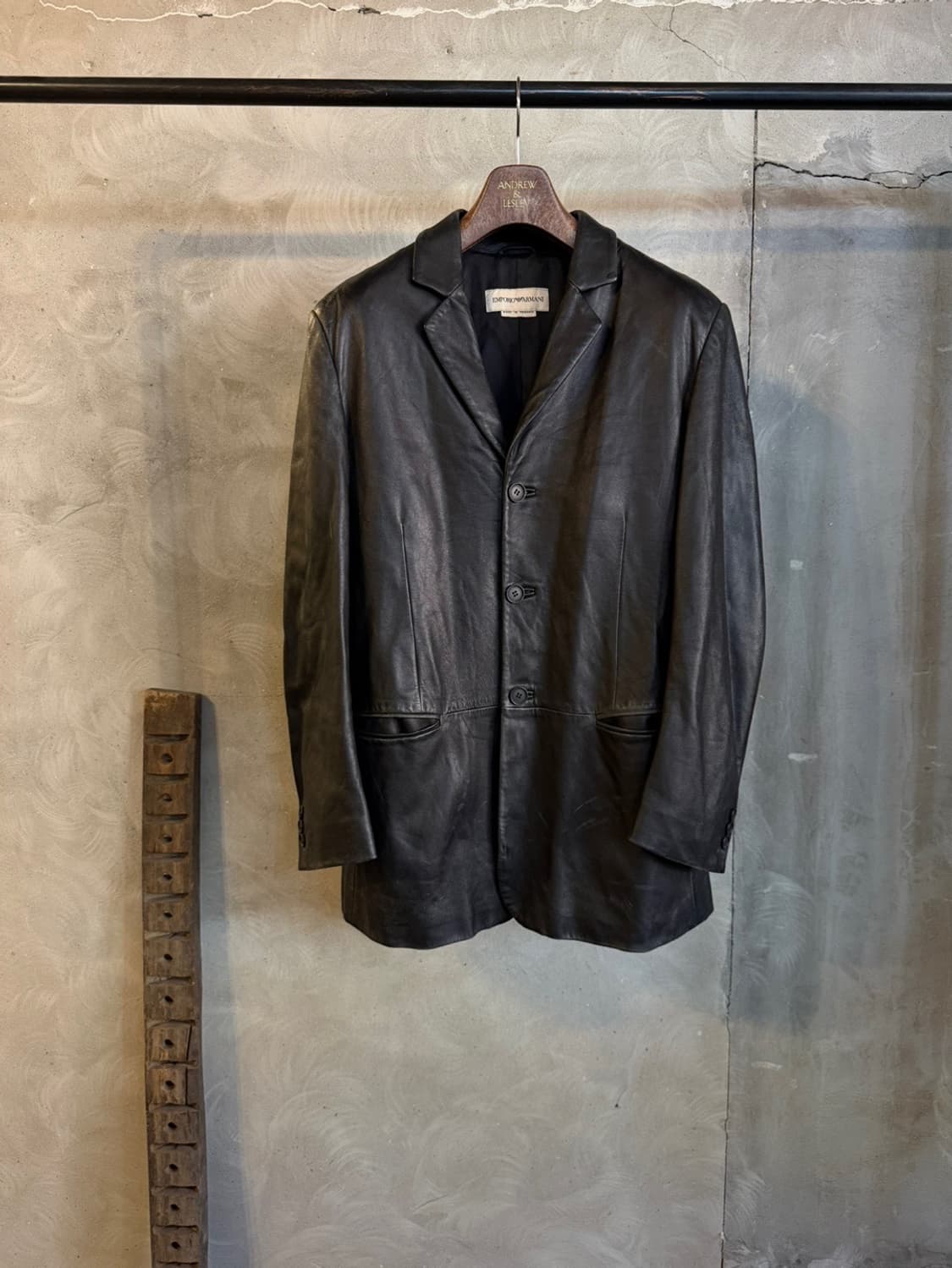 엠포리오 아르마니 레더 자켓 100 상품이미지4