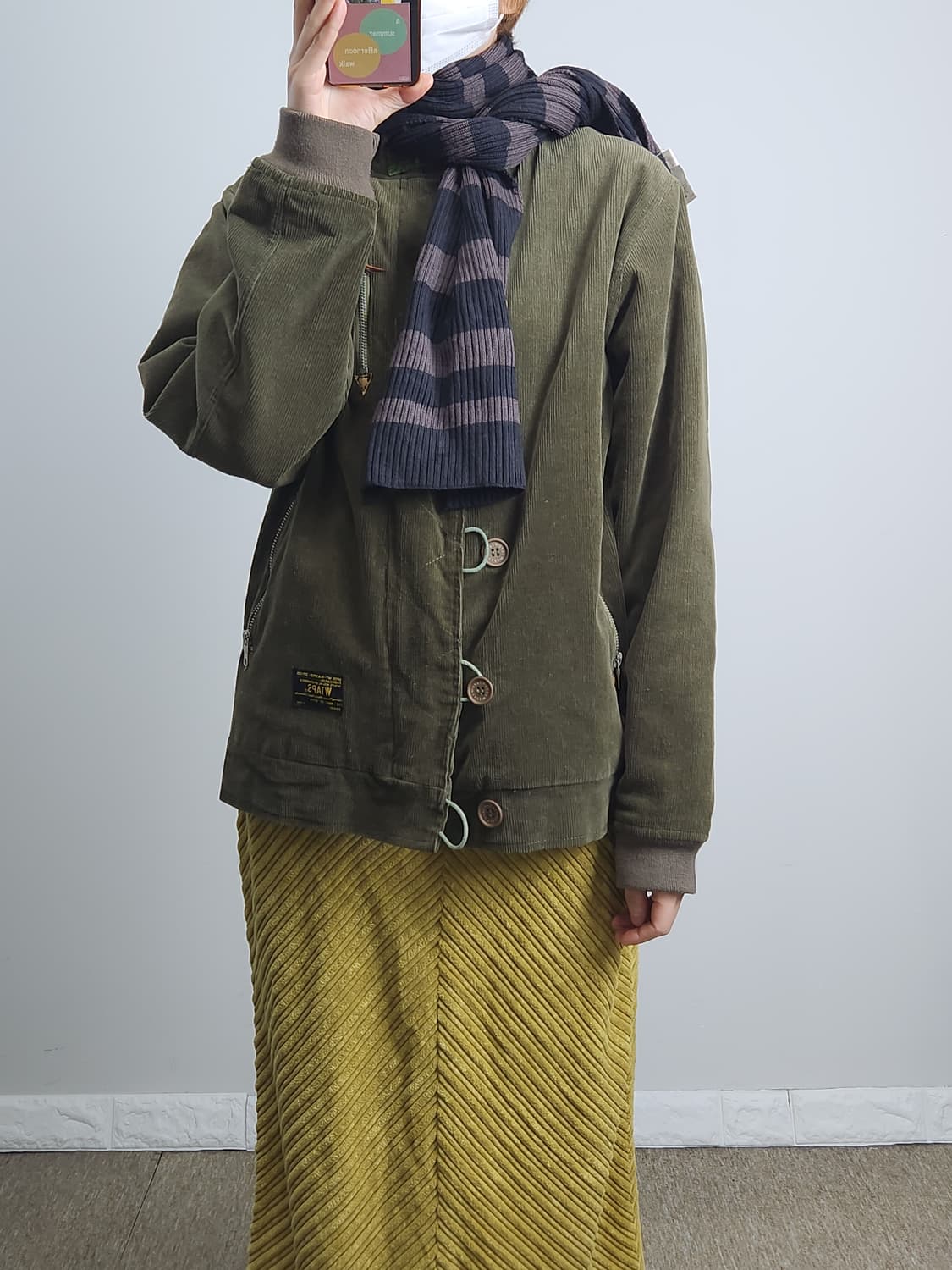 스트라이프 울 머플러 상품이미지2