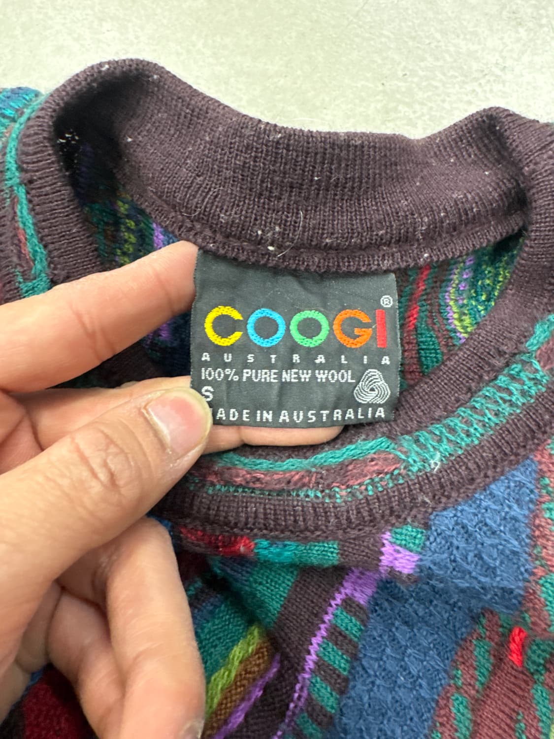 쿠지 케이블 니트 S 상품이미지4