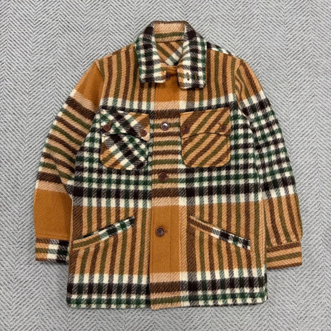 90s VAN Jacket 울 체크 자켓 v3146 상품이미지1