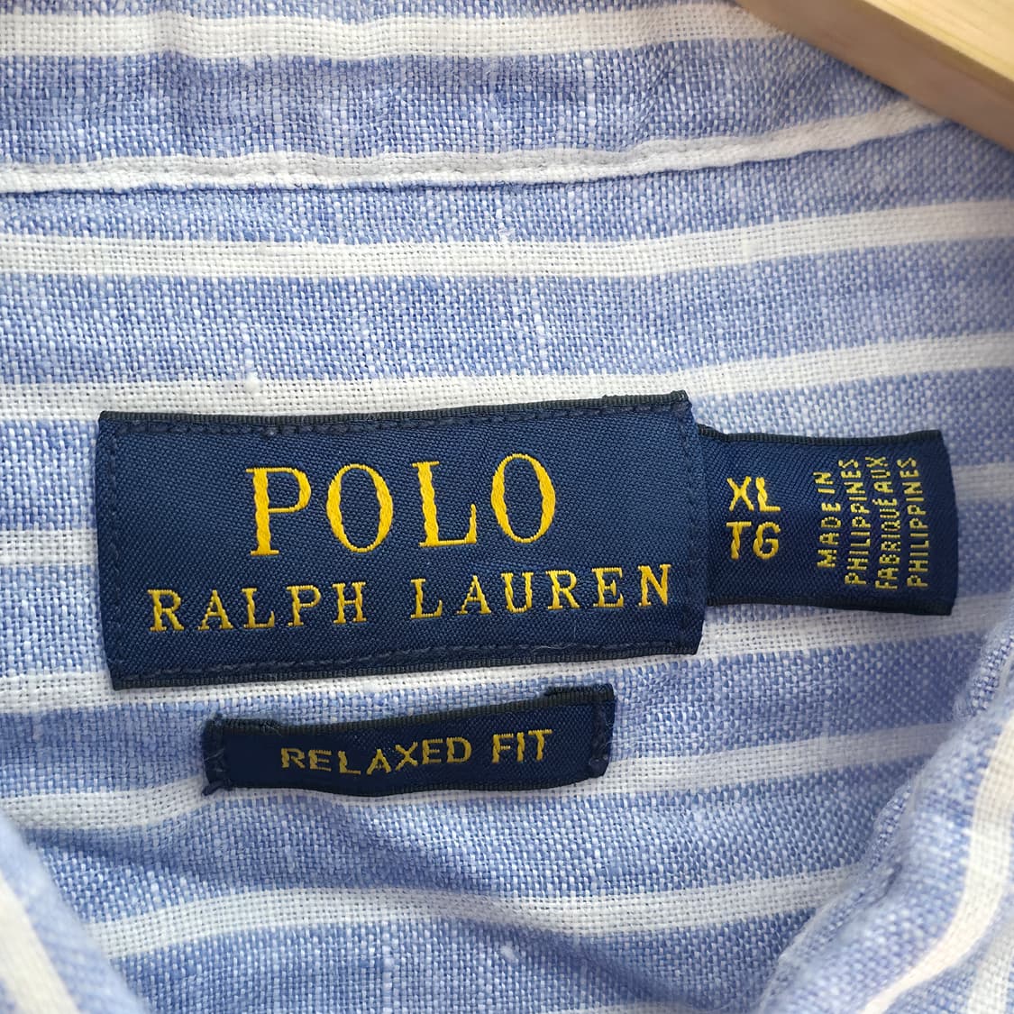 [XL] 폴로 랄프로렌 스트라이프 린넨 셔츠 상품이미지5