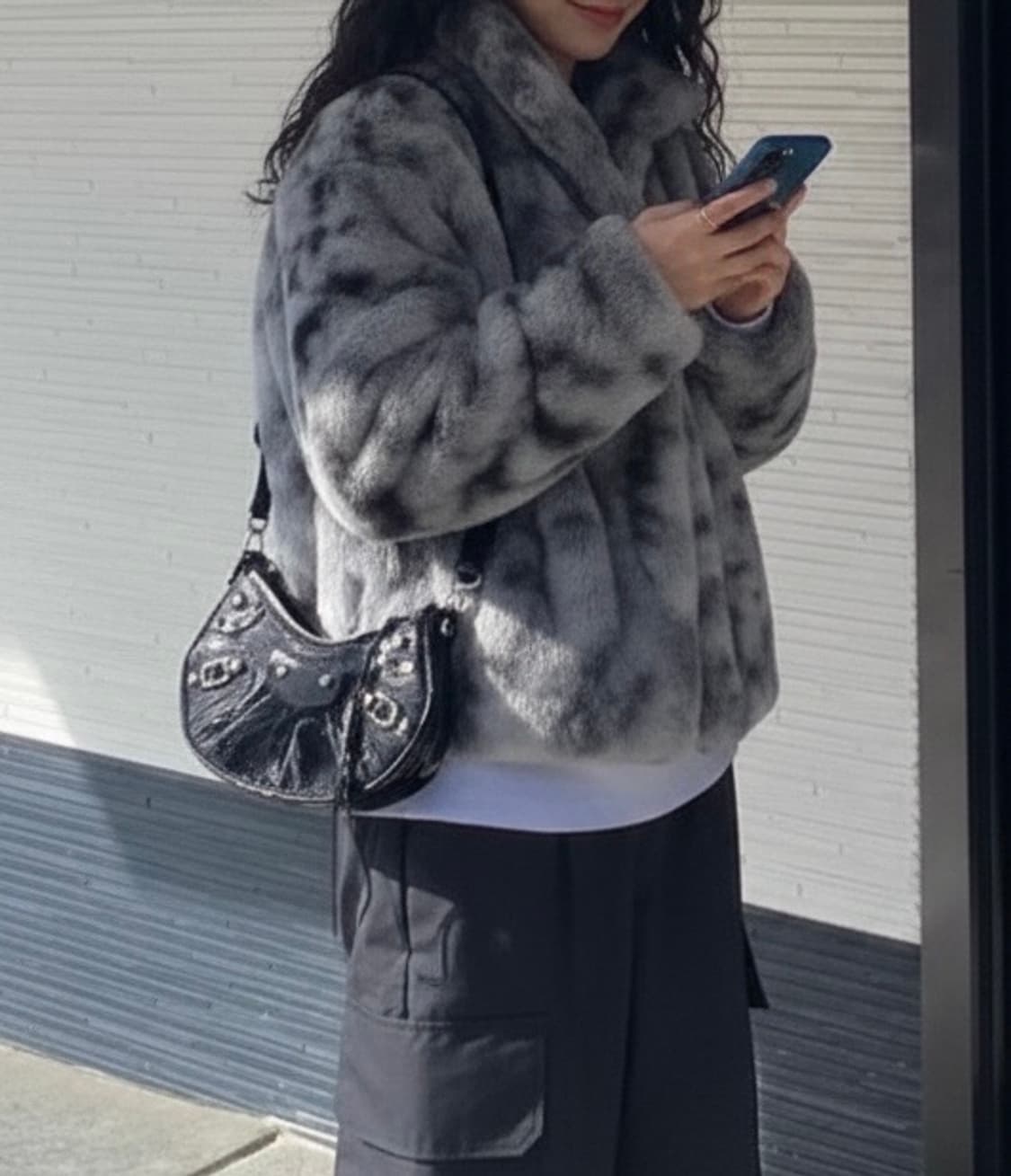 팬시클럽 퍼자켓 그레이 상품이미지2