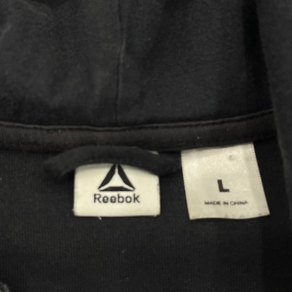 L 리복 블랙 후드집업 상품이미지4