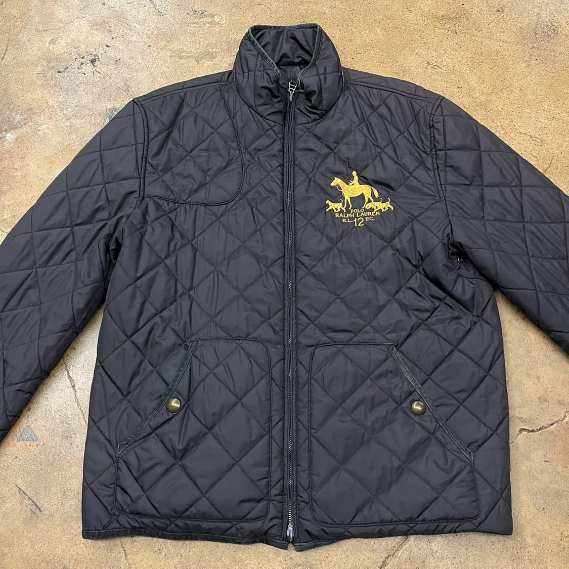 [정품/L] 폴로 랄프로렌 블랙 퀼팅 양면 자켓 b14 상품이미지3