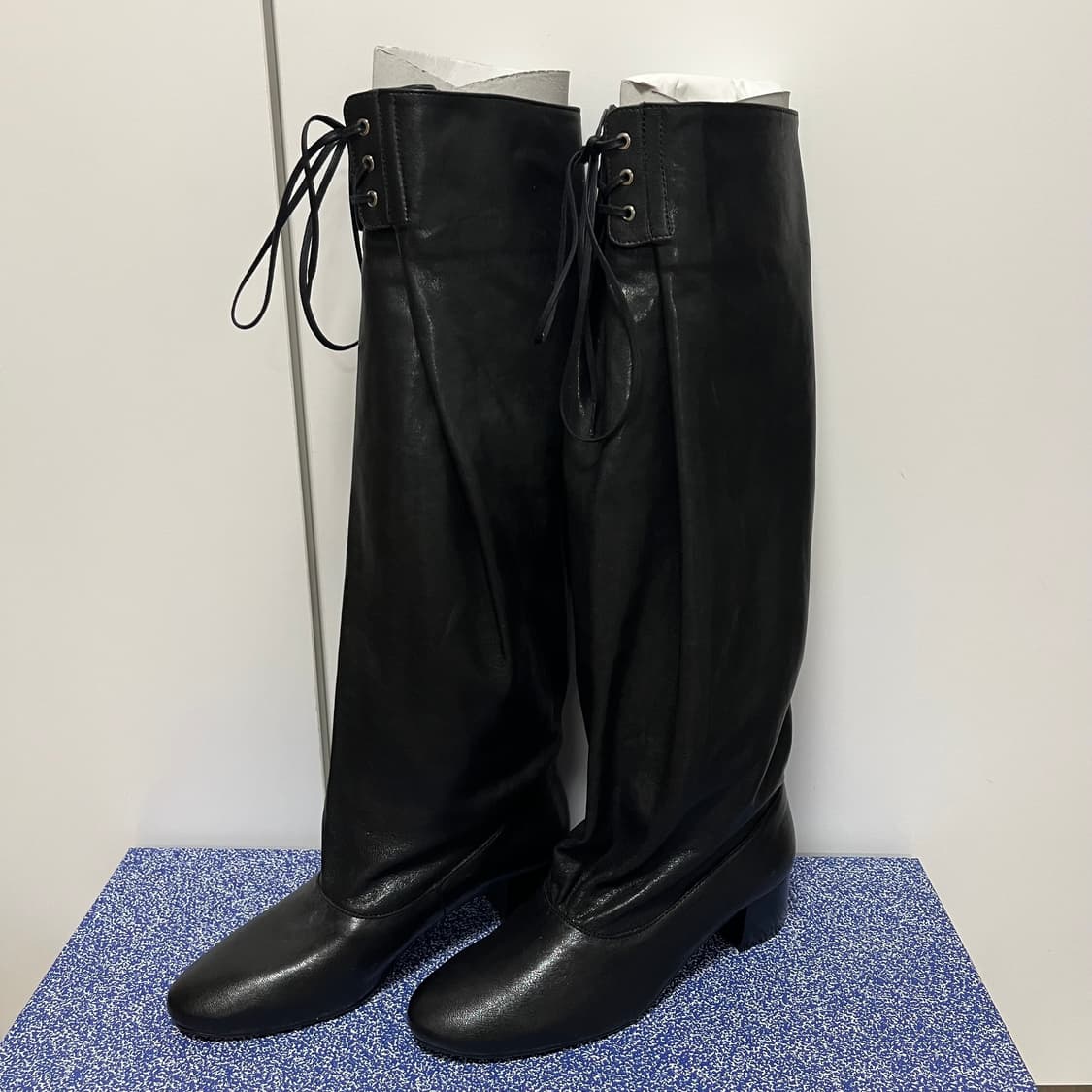 [36,37,38]팔로마울 Victoria 레이스업 부츠/블랙 상품이미지1