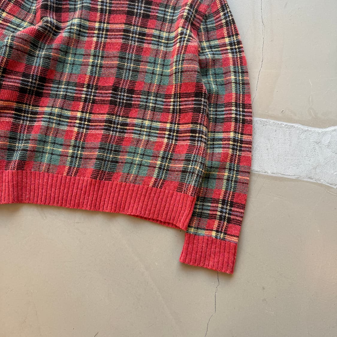 폴로 랄프로렌 체크 니트 스웨터 상품이미지3