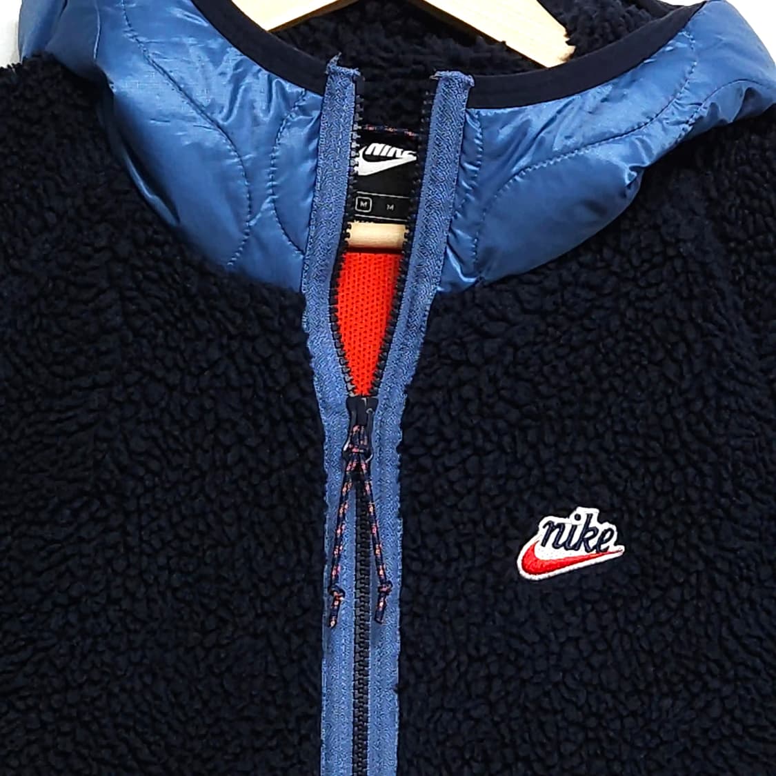 95)NIKE 나이키 NSW 헤리티지 쉐르파 후리스 후드 자켓 상품이미지3