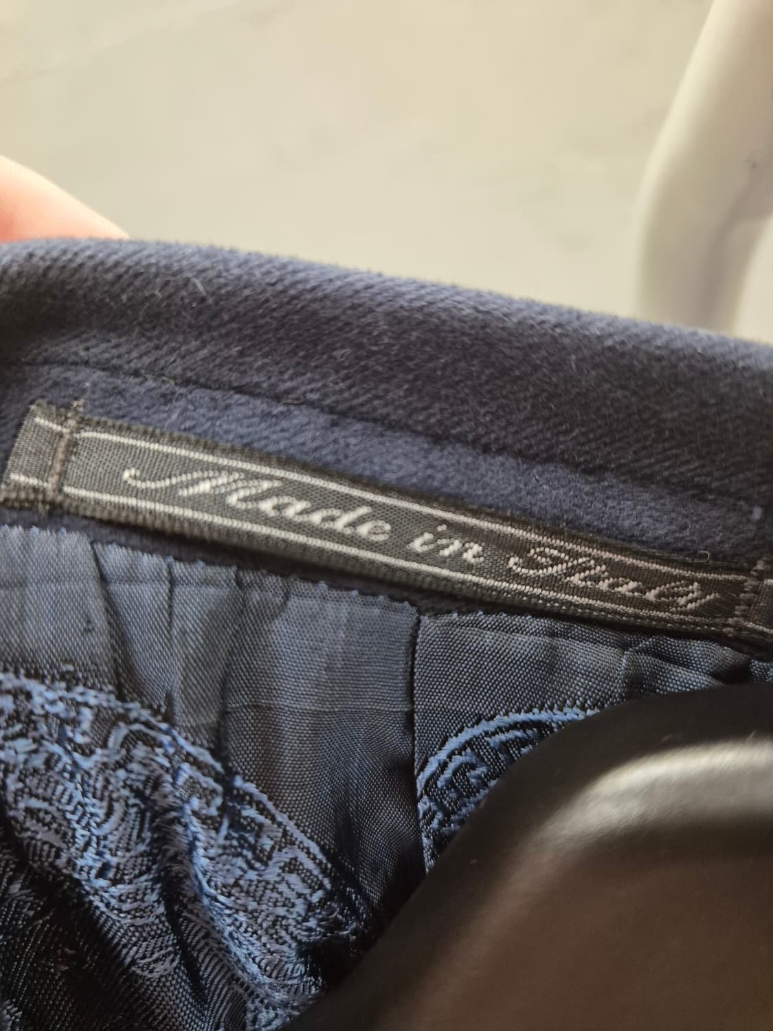 베르사체 로얄블루 울코트 상품이미지3