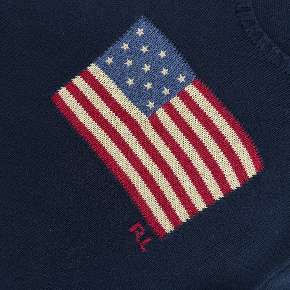 Polo  폴로 랄프로렌 코튼 성조기 네이비 니트  상품이미지3