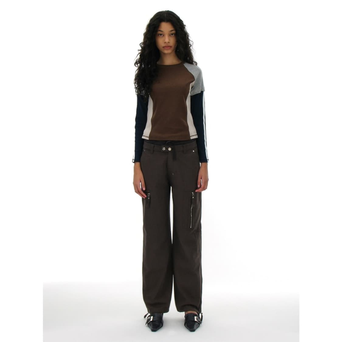 파르티멘토우먼 COLORBLOCK LAYER LONG SLEEVE TEE 상품이미지2