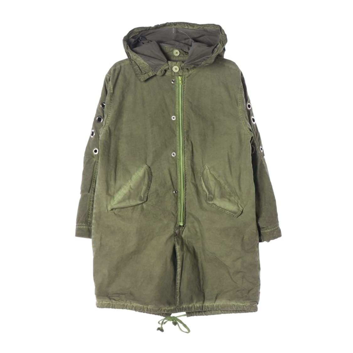 SLK 505 빈티지 그래피티 아일렛 피쉬테일 개파카 상품이미지1