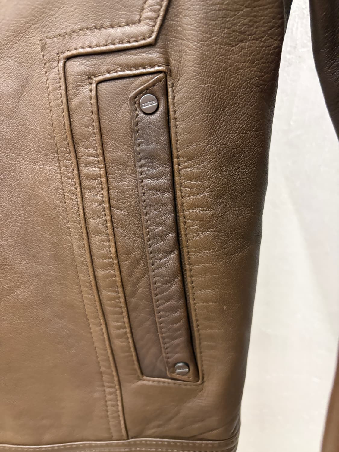 GABBA 가바 브라운 가죽자켓 100 상품이미지5