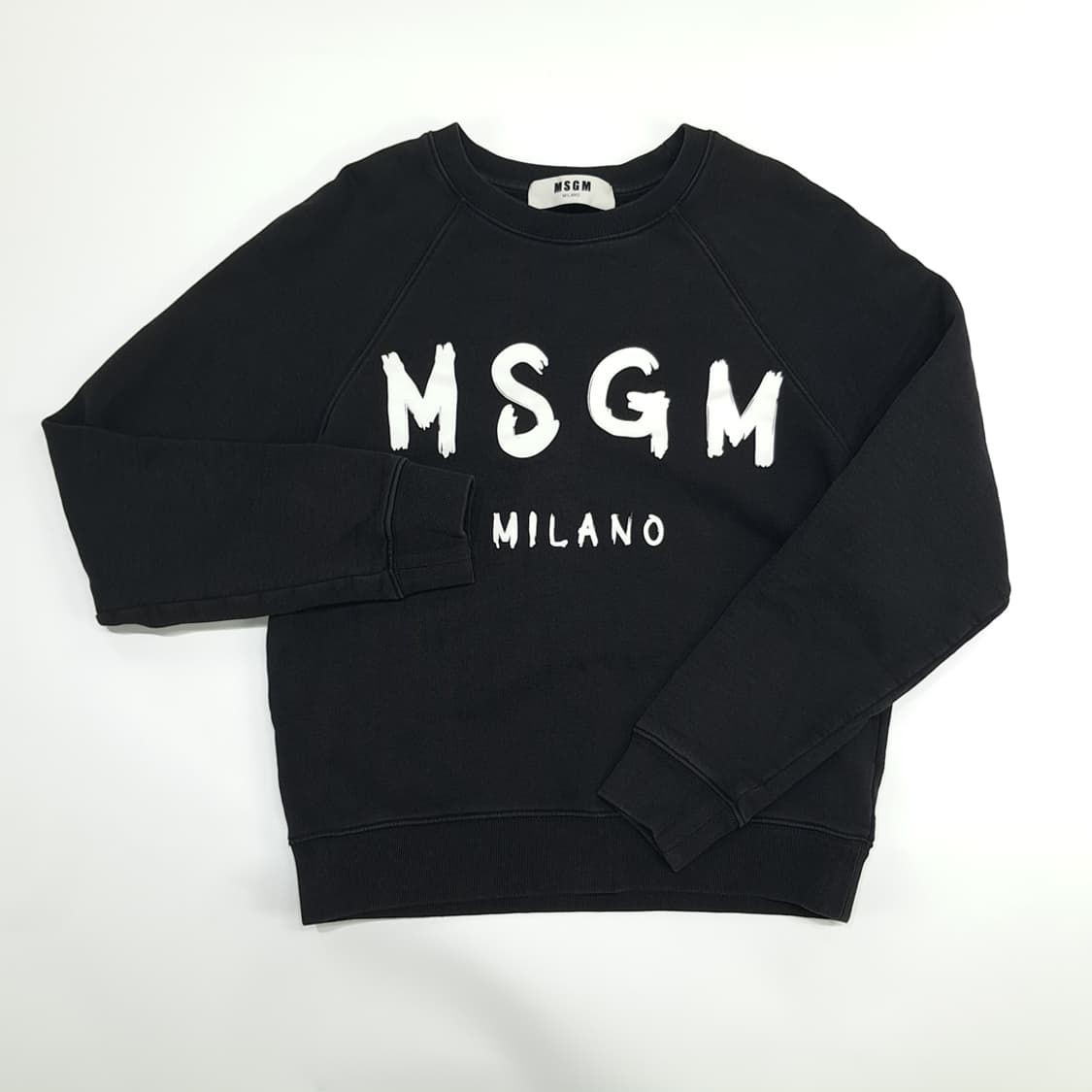 CN513W S MSGM 밀라노 로고 블랙 맨투맨 상품이미지2