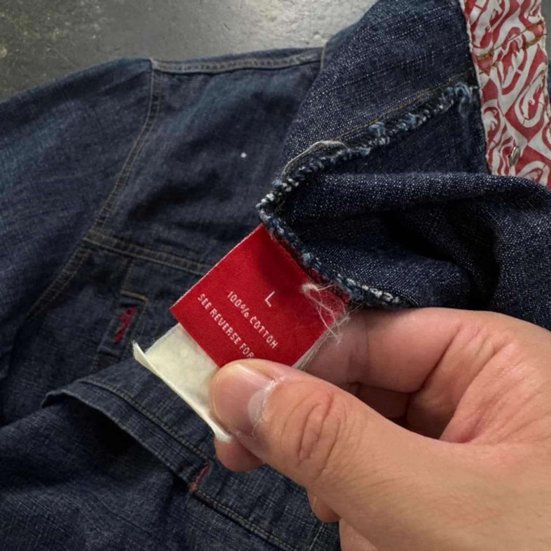 100 에코 언리티드 올드스쿨 데님자켓 상품이미지4