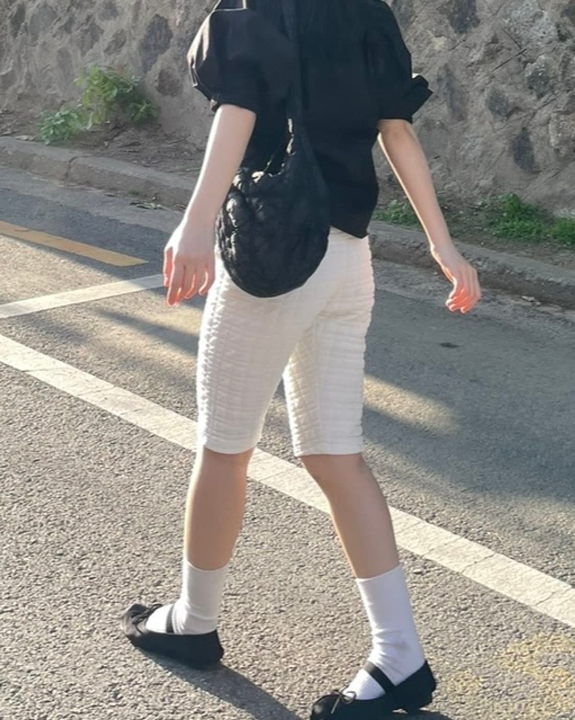 화이트 카프리 팬츠  상품이미지3