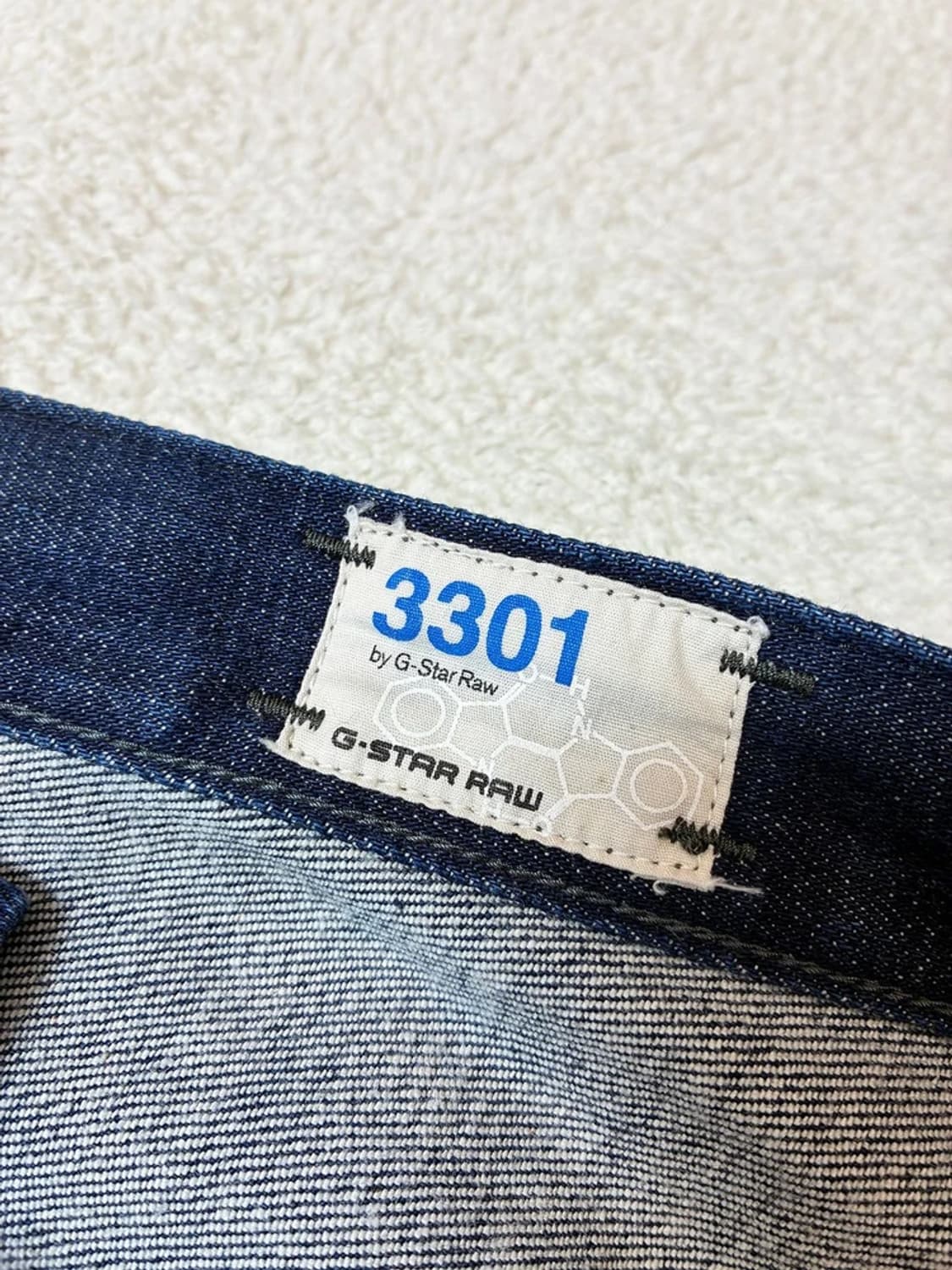 지스타로우 3301 왁스드 스트레이트 데님 팬츠 PN7939 상품이미지8