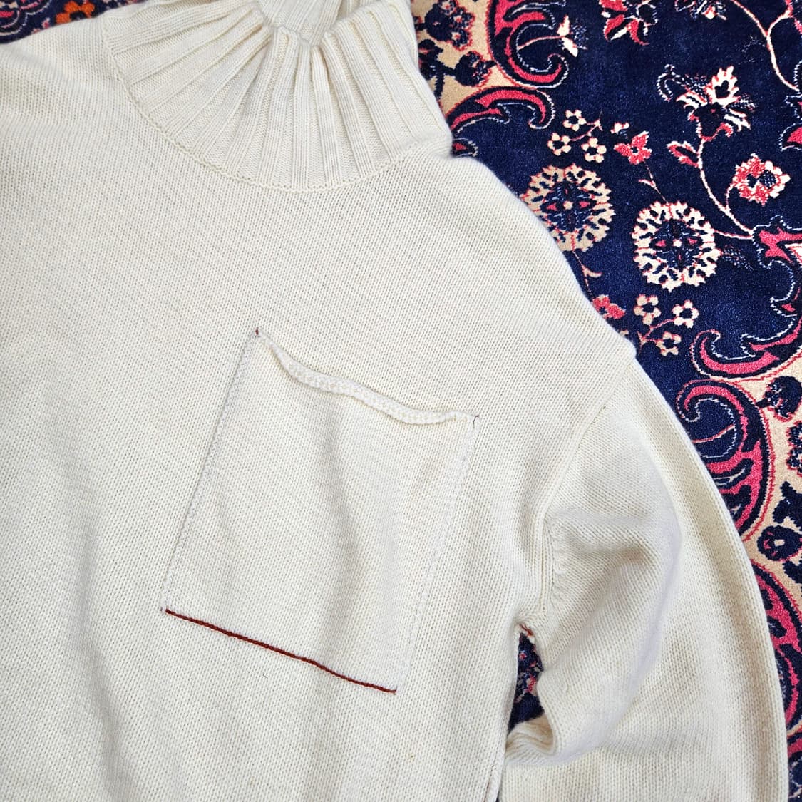 주카스페이스(ZucaSpace) 사이드 버튼 빅포켓 니트 46size 상품이미지4