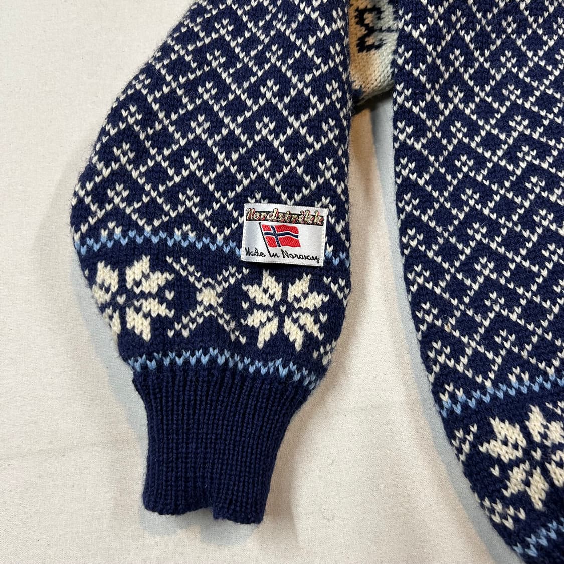 M) Nordstrikk 노르딕 패턴 앤틱 울 가디건 상품이미지4