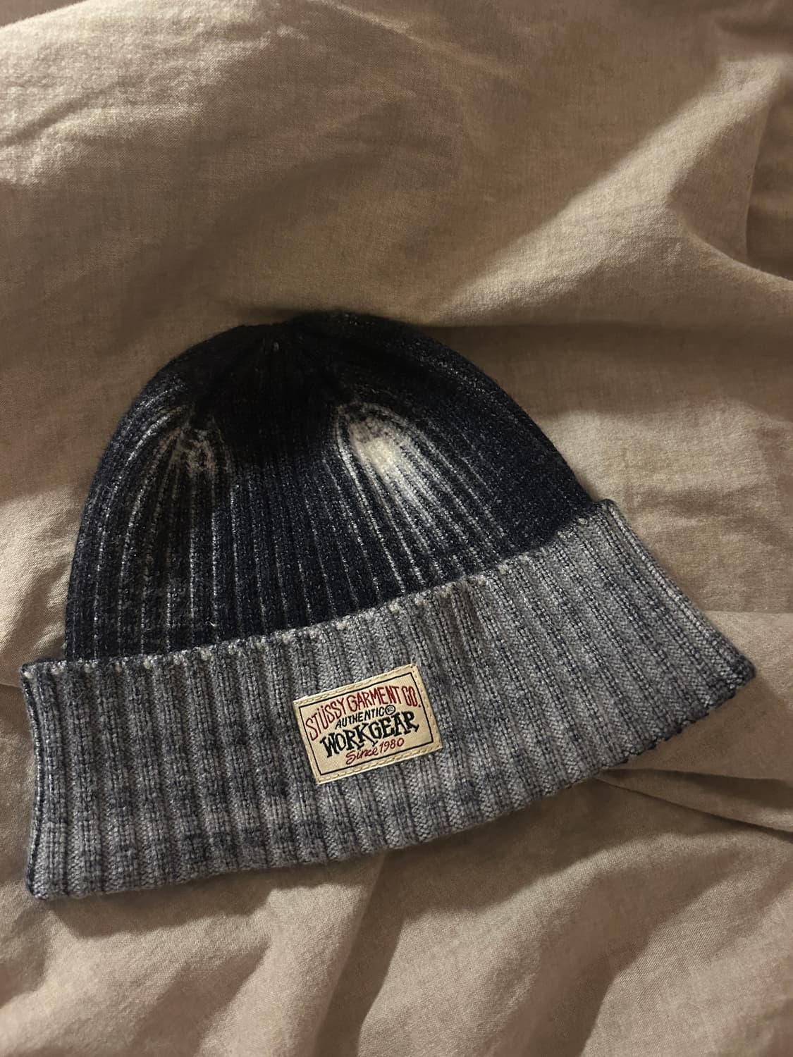 라이즈 소희 스투시 비니 Stussy Workgear Spray Cuff 상품이미지2