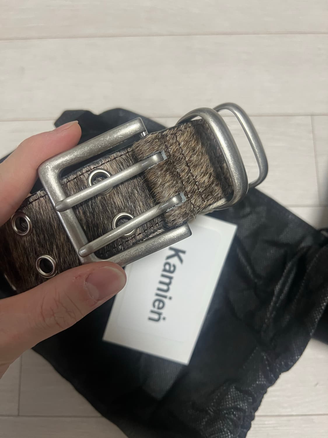 카미엔 MJD 더블홀 오크 벨트  상품이미지2