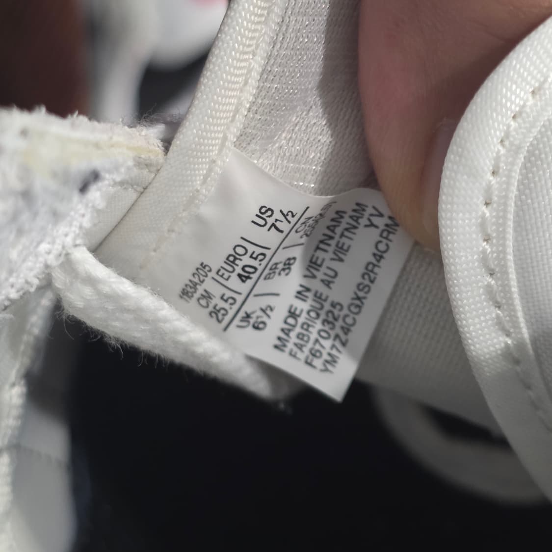 7a-20:오니츠카 타이거 라이트러너 화이트/블랙 25.5cm 상품이미지10