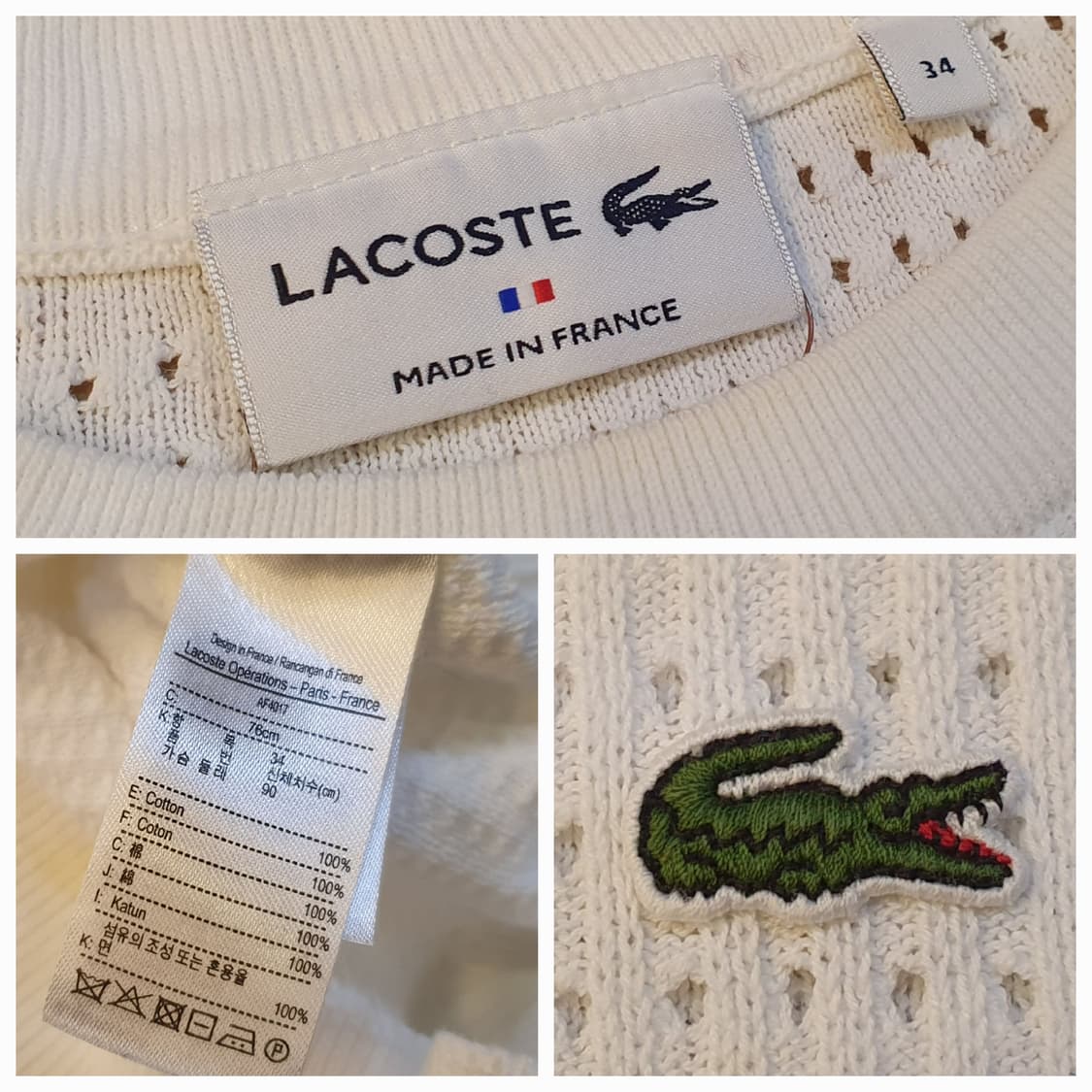 55.라코스테 펀칭 풀오버 상품이미지6
