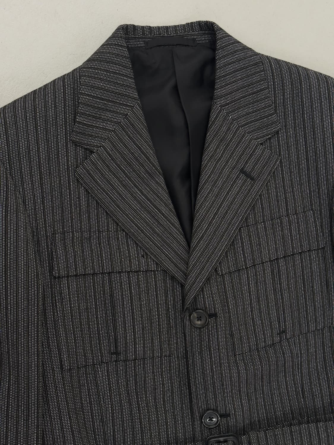 프라다 스트라이프 벨트 자켓 상품이미지4