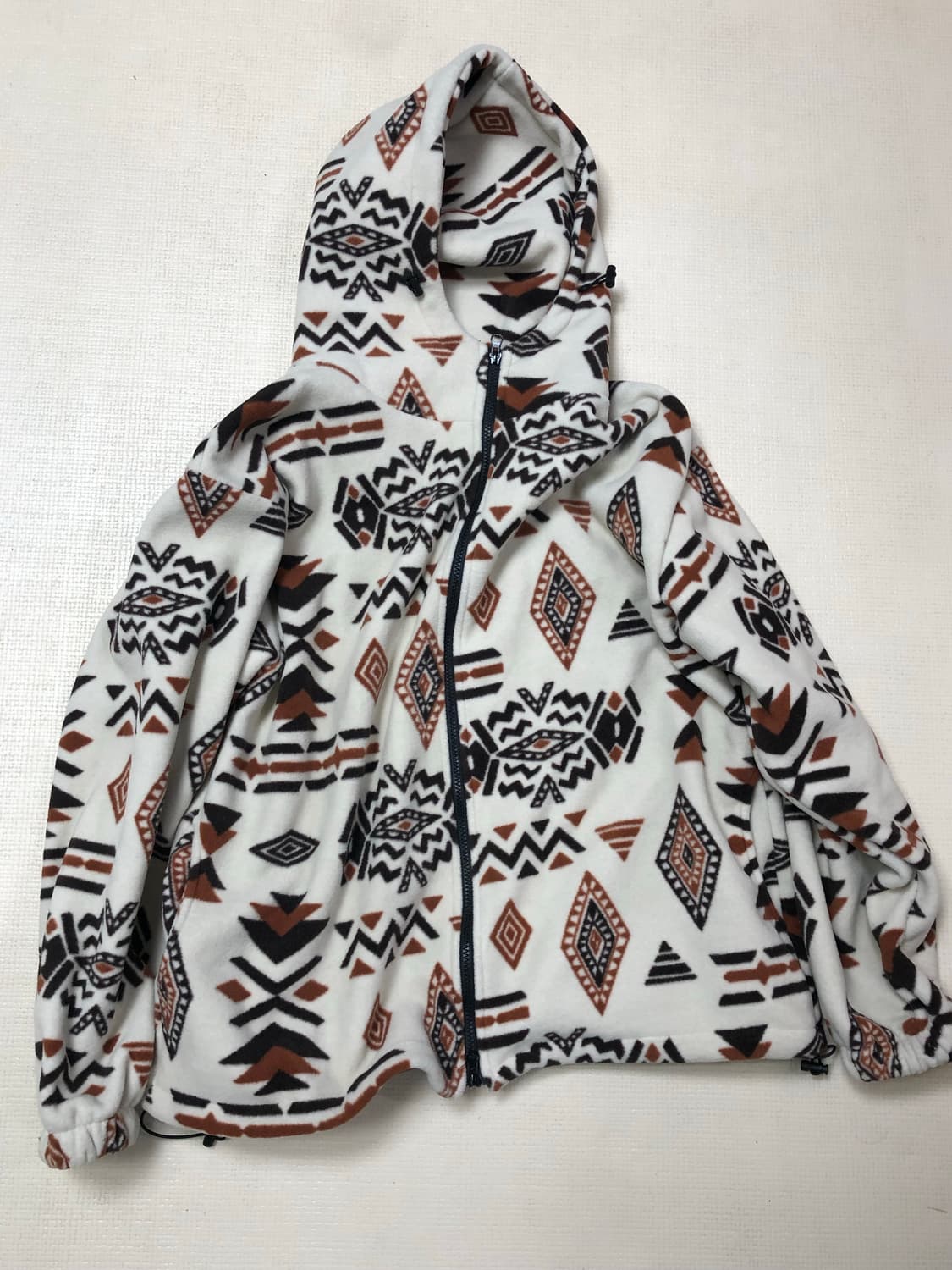 빈티지 아이보리 히피 플리스 집업 상품이미지10